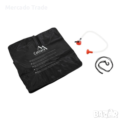 Мобилен соларен душ Mercado Trade, 40л., PVC, Черен, снимка 3 - Къмпинг мебели - 51521581