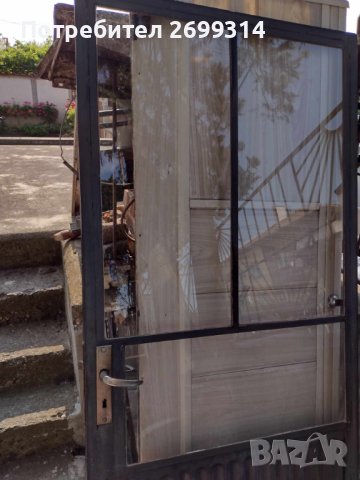 Метална остъклена врата, снимка 2 - Входни врати - 43698141