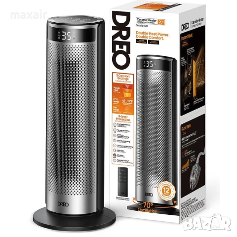 Вентилаторна печка DREO Solaris 628*Безплатна доставка*Гаранция 2 години, снимка 8 - Печки, фурни - 52677888