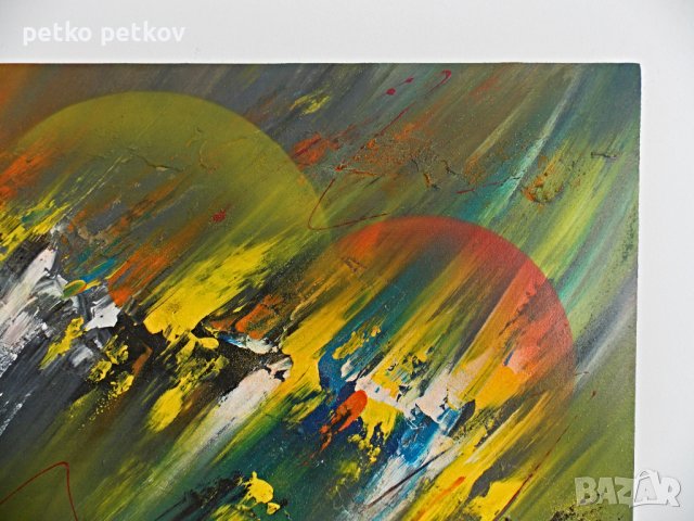 Абстрактна картина Fornyelse, снимка 4 - Картини - 32876617