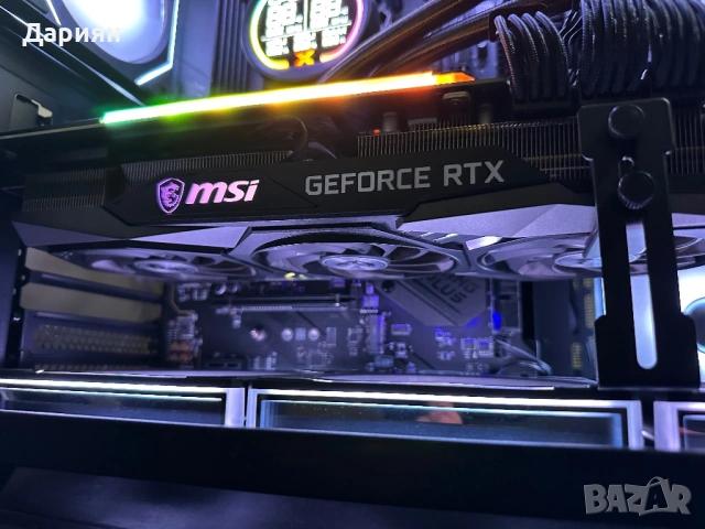 Nvidia Geforce RTX 3080 Msi Gaming Z Trio 10GB GDDR6X LHR, снимка 4 - Видеокарти - 53479695