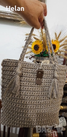 Дамски чанти плетени на една кука, снимка 14 - Чанти - 52060861