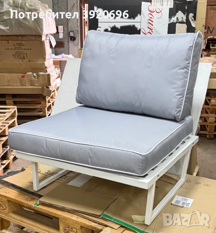 Метален градински фотьойл