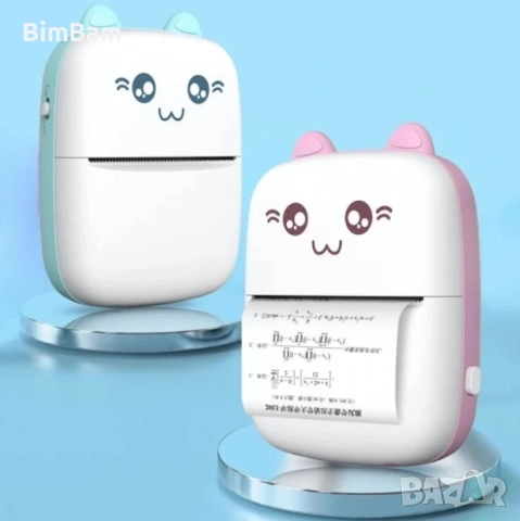 Разпродажба -60%! Преносим мини термопринтер, компактен фото принтер, снимка 2 - Принтери, копири, скенери - 52381827