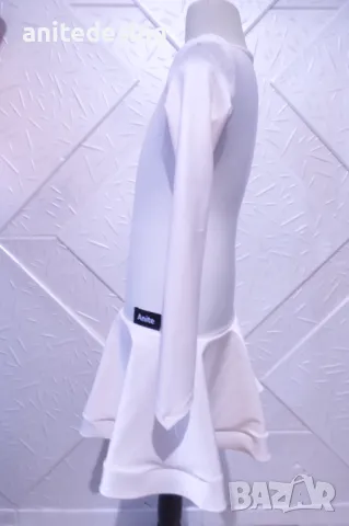 Детска рокля за спортни танци в блед прасковен цвят, снимка 7 - Детски рокли и поли - 49061037