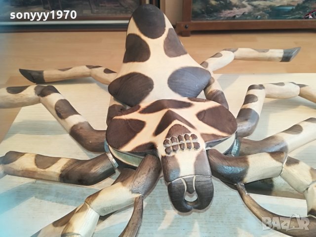 ОГРОМЕН ДЪРВЕН РАК С 8 КРАКА 90Х70СМ 1404211815, снимка 7 - Антикварни и старинни предмети - 32549316