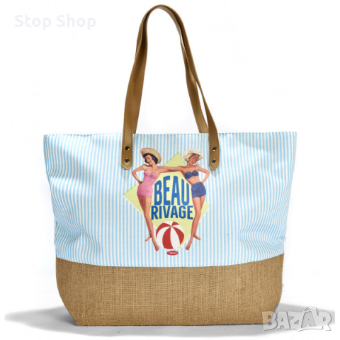 Плажна чанта Beau Rivage Natives Ретро и винтидж декор, снимка 1 - Чанти - 36390962