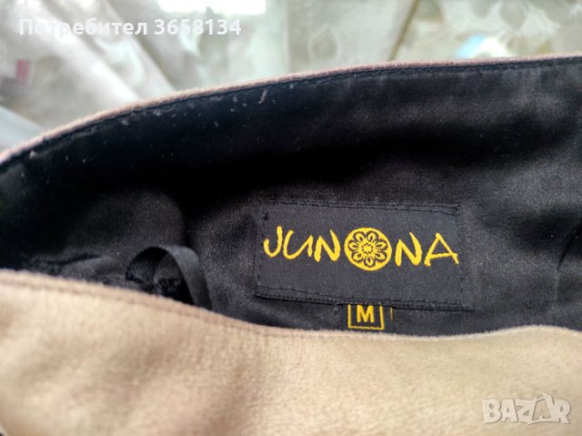 Кожена пола с тюл - Junona, снимка 3 - Поли - 40325514