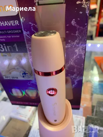 Scttomon Електрическа дамска самобръсначка за жени / Тример за бикини зона / Мокро и сухо, снимка 6 - Тримери - 47631045