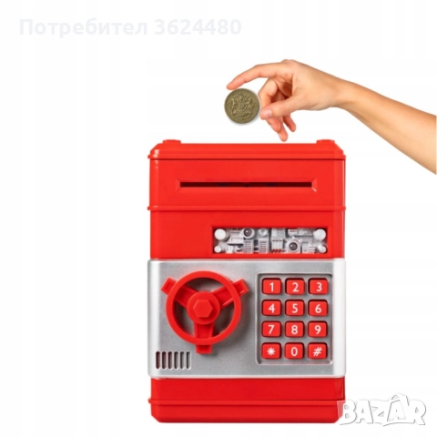 Детски сейф-касичка с електронно управление и светлинни ефекти 4355, снимка 3 - Музикални играчки - 52565086