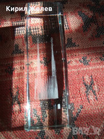 КРИСТАЛЕН Сувенир БАРСЕЛОНА стар 32013, снимка 2 - Декорация за дома - 38062177