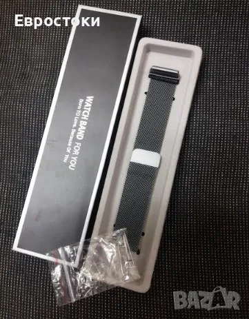 Метална каишка за Fitbit Versa 2, миланска мрежа от неръждаема стомана, снимка 9 - Смарт гривни - 48466694