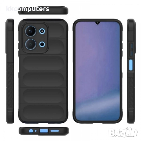 Удароустойчив TPU калъф и Стъклен протектор за Xiaomi Redmi 15C 5G / 4G / Poco C85 4G (Черен, Тъмноч, снимка 10 - Калъфи, кейсове - 52065977