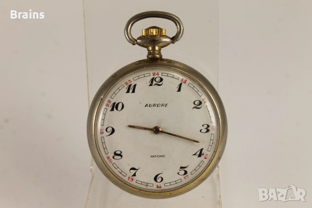 AURORE Стар Швейцарски Джобен Часовник , снимка 2 - Антикварни и старинни предмети - 51772944