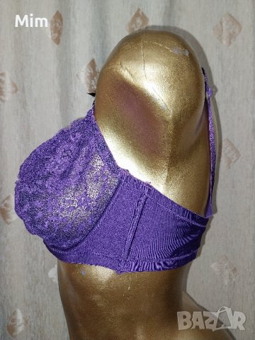 hunkemoller 85 E Лилав дантелен сутиен , снимка 3 - Бельо - 42967779