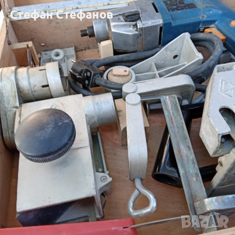 комплект в куфар от времето на бай Тошо дрелка циркуляр ренде струг за дърво, снимка 4 - Други инструменти - 52435077