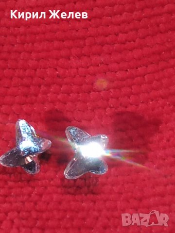 НЕЖНИ СРЕБЪРНИ ОБЕЦИ СРЕБРО 925 с ФАСЕТИРАНИ ПЕПЕРУДКИ от ШЛИФОВАН ЧИСТ ПЛАНИНСКИ КРИСТАЛ 40154, снимка 14 - Обеци - 42466245