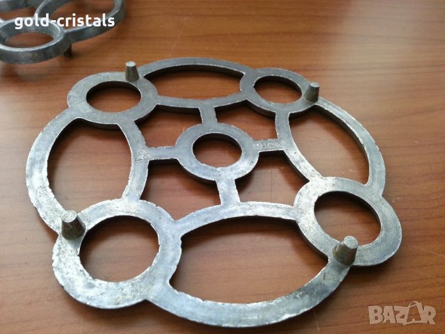 Руски алуминиеви поставки за горещи съдове, снимка 4 - Антикварни и старинни предмети - 33484114