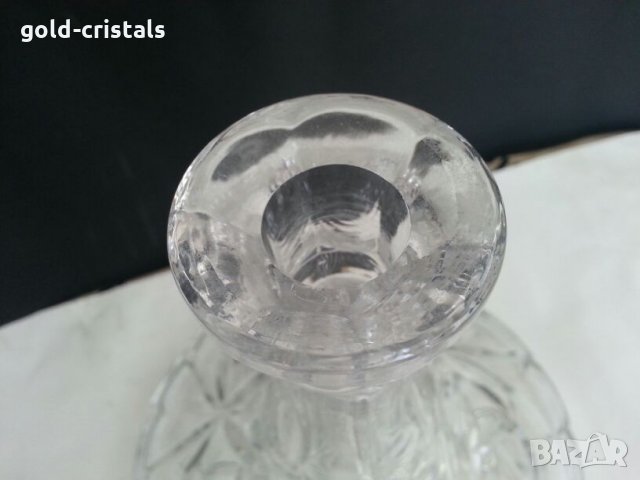 Кристална гарафа, снимка 4 - Антикварни и старинни предмети - 26636761