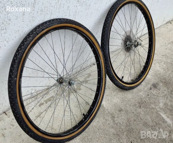 Капли 26 цола, комплект предна и задна с касета и гуми, снимка 7 - Части за велосипеди - 52553873