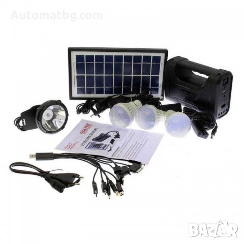 Комплект соларна осветителна система Automat, GD-8017 A, снимка 2 - Соларни лампи - 32705329