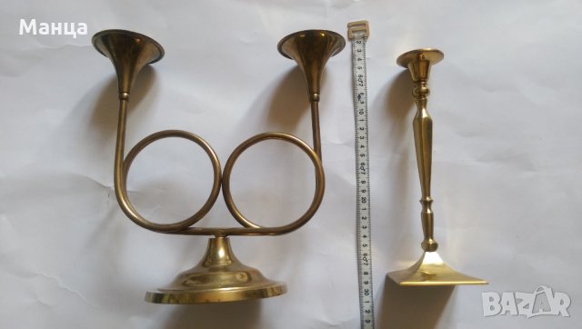 Месингови свещници, снимка 2 - Други - 28589767