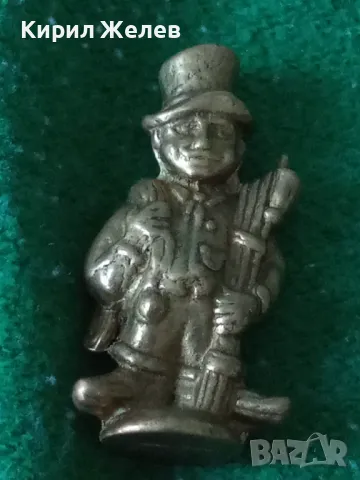 Стара АНГЛИЙСКА КОЛЕКЦИОНЕРСКА БРОНЗОВА ФИГУРКА КОМИНОЧИСТАЧ За КЪСМЕТ КОЛЕКЦИЯ 43514, снимка 14 - Колекции - 46961481