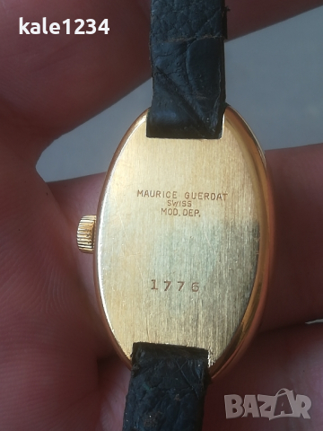 Швейцарски часовник Maurice Guerdat. Gold plated. Vintage watch 1970. Swiss made. Дизайнерски, снимка 6 - Дамски - 44859859