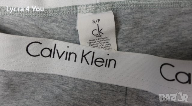 Calvin Klein S/M сив дамски памучен боксер, снимка 3 - Бельо - 40407001