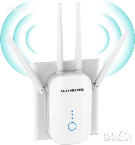 1200Mbps WiFi Extender за дома с 4*антени, Лесна настройка, снимка 1 - Друга електроника - 43187169