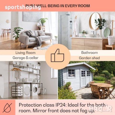 Отоплителен панел Klarstein La Palma 1000 smart 10039836, снимка 5 - Отоплителни печки - 40758541