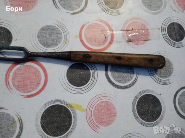 Стара вилица за сервиране, снимка 4 - Други ценни предмети - 38254776