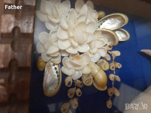 Филипинска картина от миди капиз, снимка 6 - Декорация за дома - 52237928