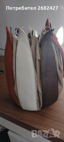 By-Lin Tulip Leather Bag - Mondriaan with White Lining

, снимка 2 - Чанти - 43685112