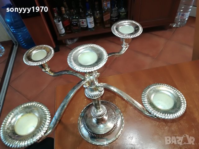 СВЕЩНИК ЗА 5 СВЕЩИ 2803231648, снимка 6 - Антикварни и старинни предмети - 40169135
