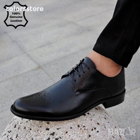 Мъжки обувки - черна ЕСТЕСТВЕНА кожа - 154 , снимка 2 - Официални обувки - 51970126