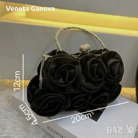 Сатенена нечерна чантичка, снимка 3 - Чанти - 49978443