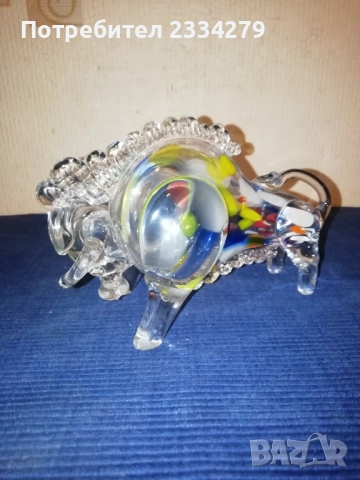 Старо духано стъклено изкуство, кристално цветно стъкло МУРАНО стил, ръчна изработка. , снимка 13 - Антикварни и старинни предмети - 52188078