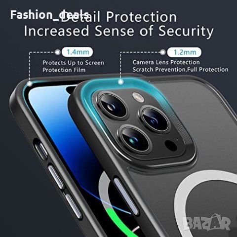 Нов Калъф Кейс Гръб за защита телефон iPhone 14 Pro Айфон Magnetic MagSafe, съвместим, снимка 6 - Калъфи, кейсове - 40364111
