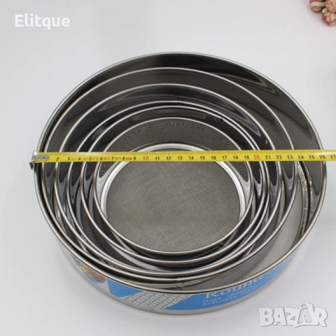 Комплект от 6 броя сита от неръждаема стомана, снимка 6 - Други - 52901494