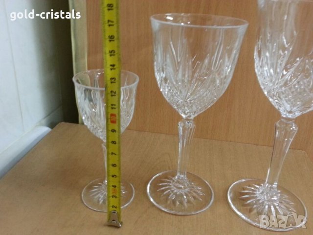  кристални чаши , снимка 16 - Антикварни и старинни предмети - 26225611