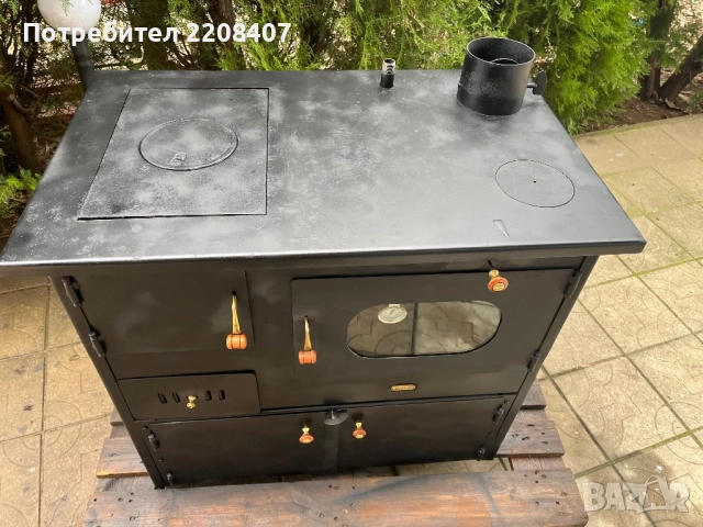 Печка Прити с фурна с водна риза, снимка 2 - Отоплителни печки - 52890206