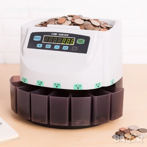 Електрическа броячна машина за монети и в евро – бързо и точно сортиране по номинал, снимка 1