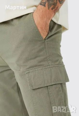 Мъжки cargo панталон boohooMAN - размер 34 , снимка 2 - Панталони - 48297811