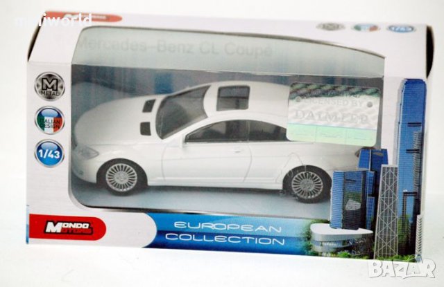Mercedes-Benz CL Coupe - мащаб 1:43 на MondoMotars моделът е нов в кутия, снимка 4 - Колекции - 40035140