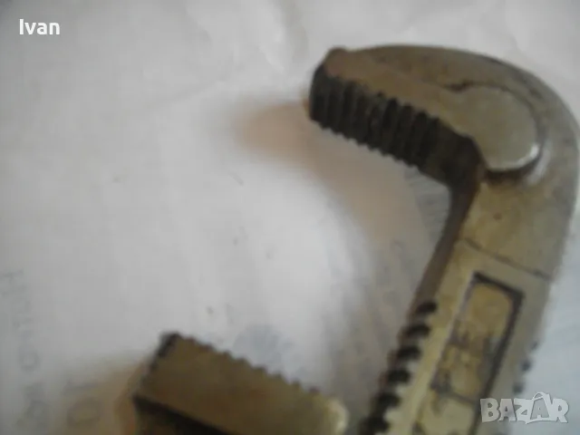 НЕМСКИ ВОДОПРОВОДЕН КЛЮЧ 2"ЦОЛА 55см/ЗАХВАТ 10см Drop Foed Steel 18 ОТЛИЧЕН ПОЧТИ НОВ, снимка 11 - Други инструменти - 48228705