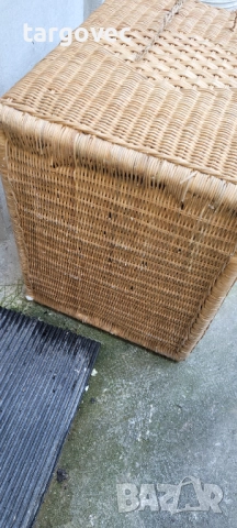 Голям стар плетен кош, снимка 5 - Антикварни и старинни предмети - 52845188