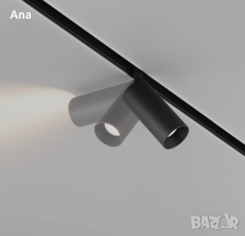 LED спот за магнитна шина Maytoni TR032-2-5W4K-S-B Focus 5W 4000K Exility Magnetic track black, снимка 2 - Друга електроника - 52776621