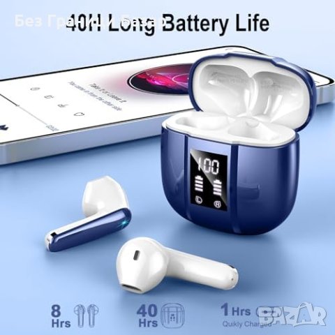 Нови Безжични Bluetooth 5.3 Слушалки с HiFi Звук Подарък, снимка 7 - Bluetooth слушалки - 43569453