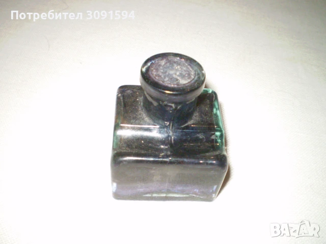 19 век малка стъклена мастилница , снимка 7 - Колекции - 50638013